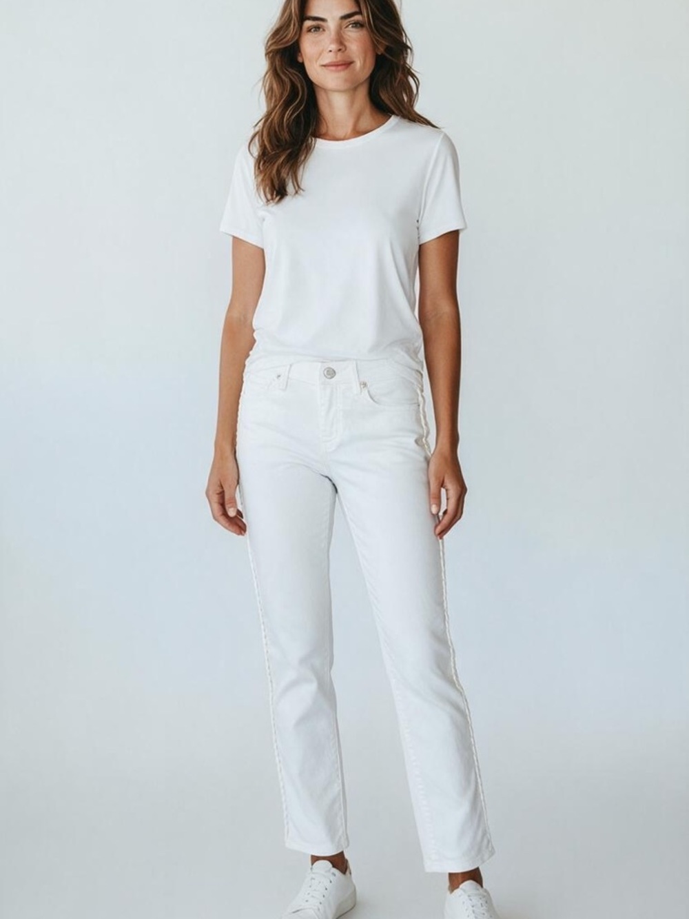 Lilly Pulitzer White Straight-Leg Jeans